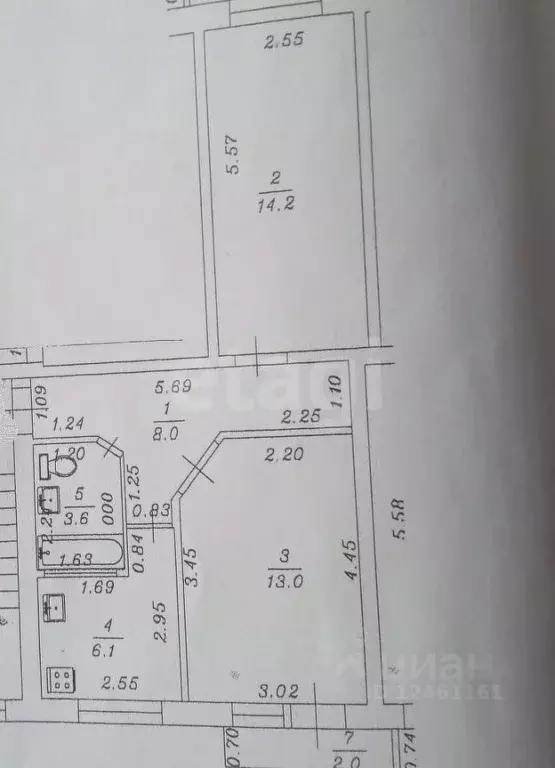 2-к кв. Краснодарский край, Анапа Крымская ул., 216 (45.0 м) - Фото 0