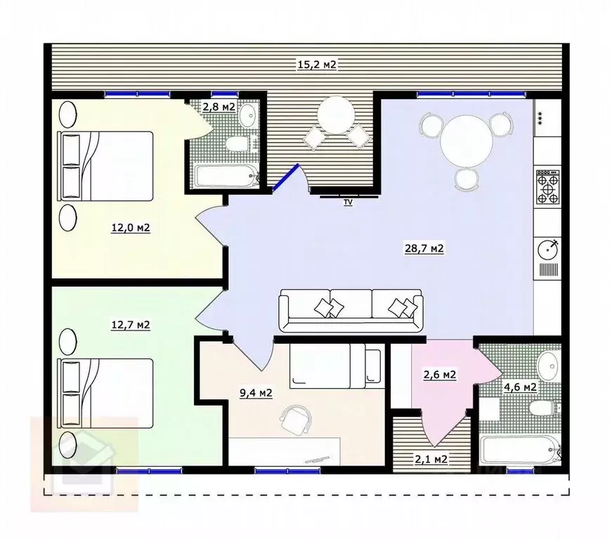 Дом в Севастополь с. Пироговка, СНТ Надежда-Таврида ТСН,  (99 м) - Фото 1