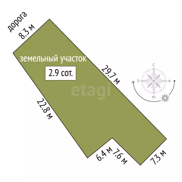 Участок в Коктебель, Школьный переулок, 12А (2.92 м) - Фото 1