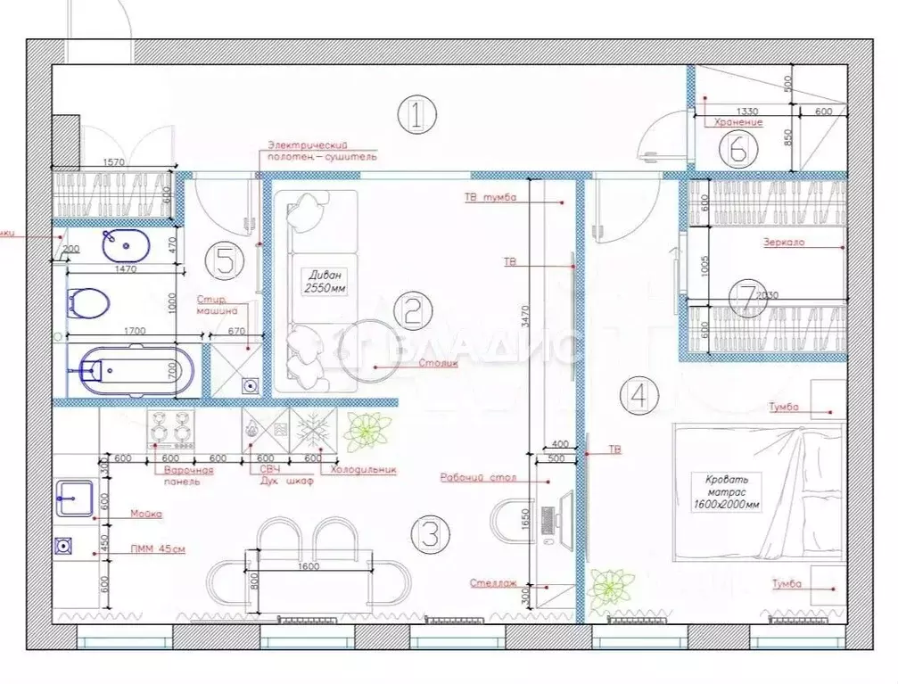 2-к кв. Санкт-Петербург Московский просп., 136 (66.7 м) - Фото 2