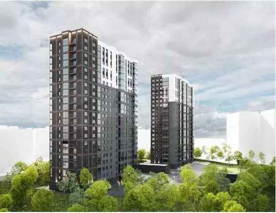 Квартира-студия, 24,8 м, 4/21 эт. - Фото 1