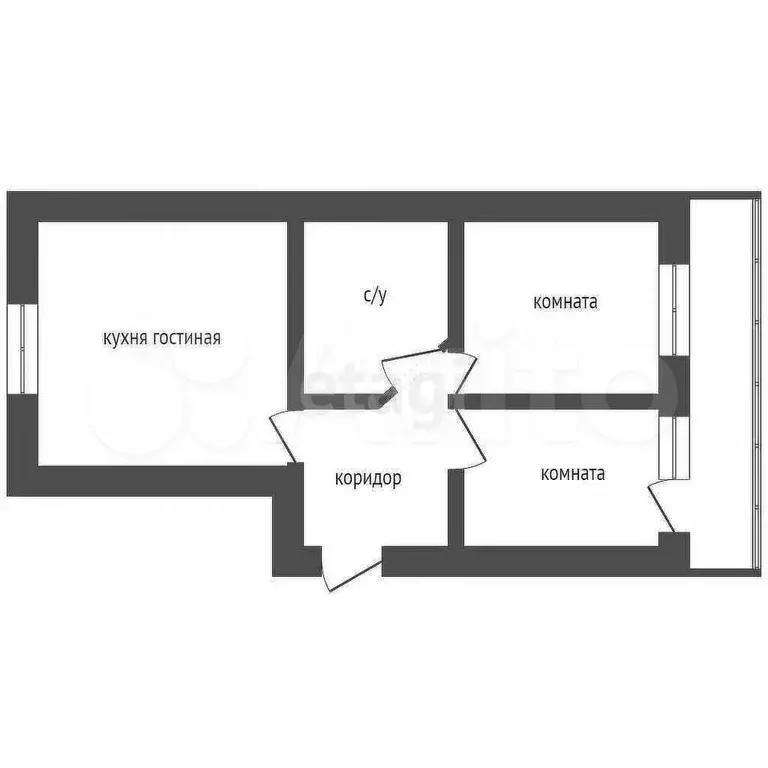 3-к. квартира, 60 м, 6/9 эт. - Фото 0