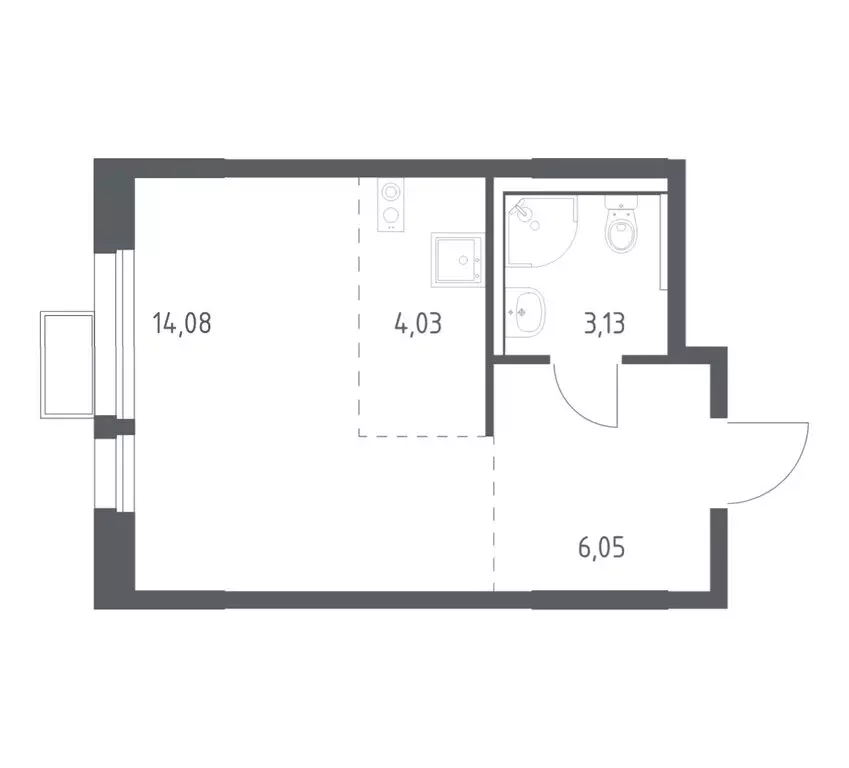 Квартира-студия: Химки, микрорайон Клязьма-Старбеево, квартал Ивакино, ... - Фото 1