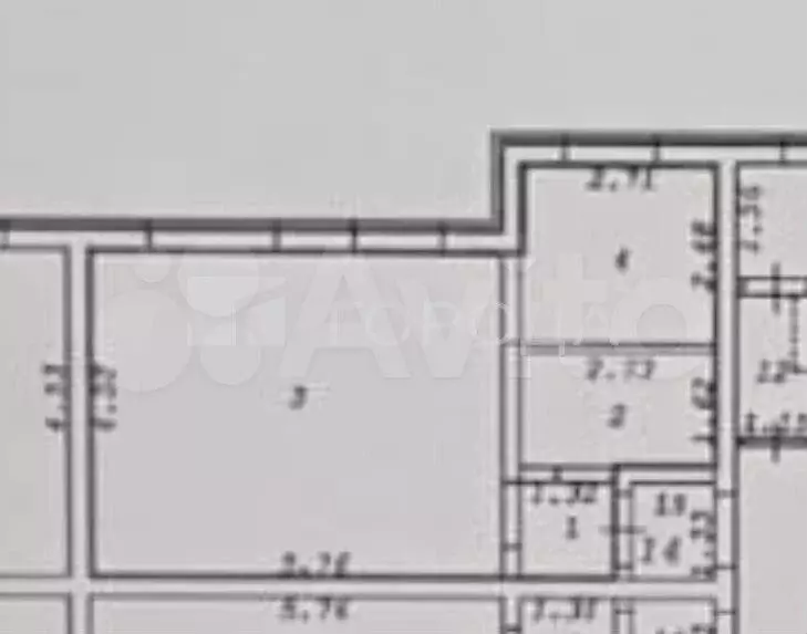 1-к. квартира, 38,9 м, 1/3 эт. - Фото 0