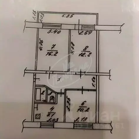 3-к кв. Калужская область, Калуга Калужская ул., 48 (62.5 м) - Фото 2