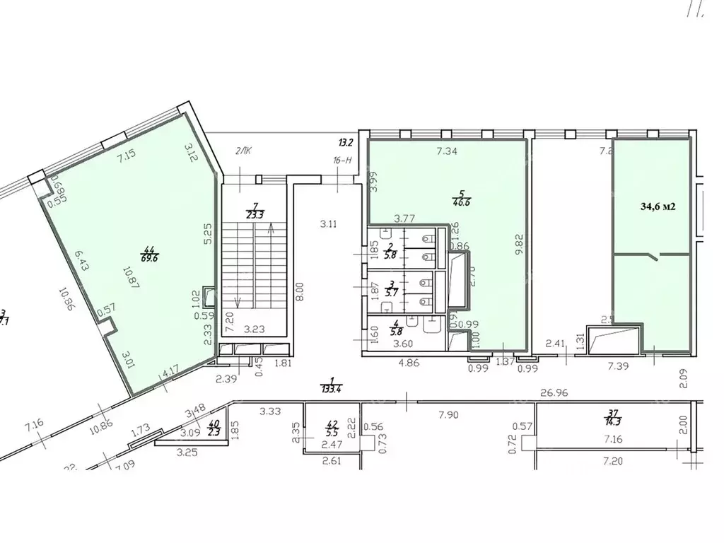 Офис в Санкт-Петербург ул. Профессора Качалова, 7 (151 м) - Фото 2
