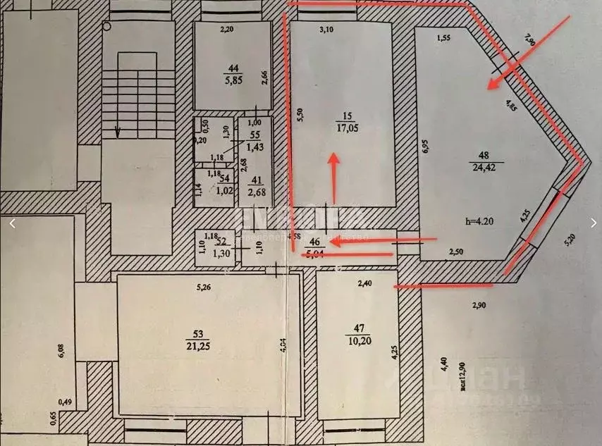 Торговая площадь в Ульяновская область, Ульяновск ул. Гончарова, 1 (42 ... - Фото 2