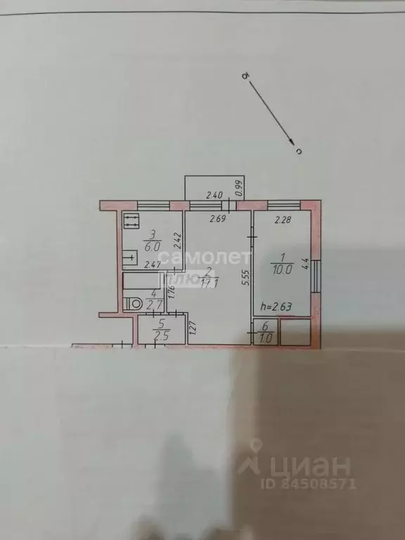 2-к кв. Калужская область, Дзержинский район, пос. Пятовский ул. ... - Фото 2