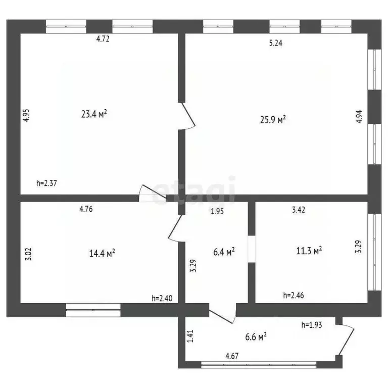 Дом в Башкортостан, Миякинский район, Сатыевский сельсовет, с. Сатыево ... - Фото 2