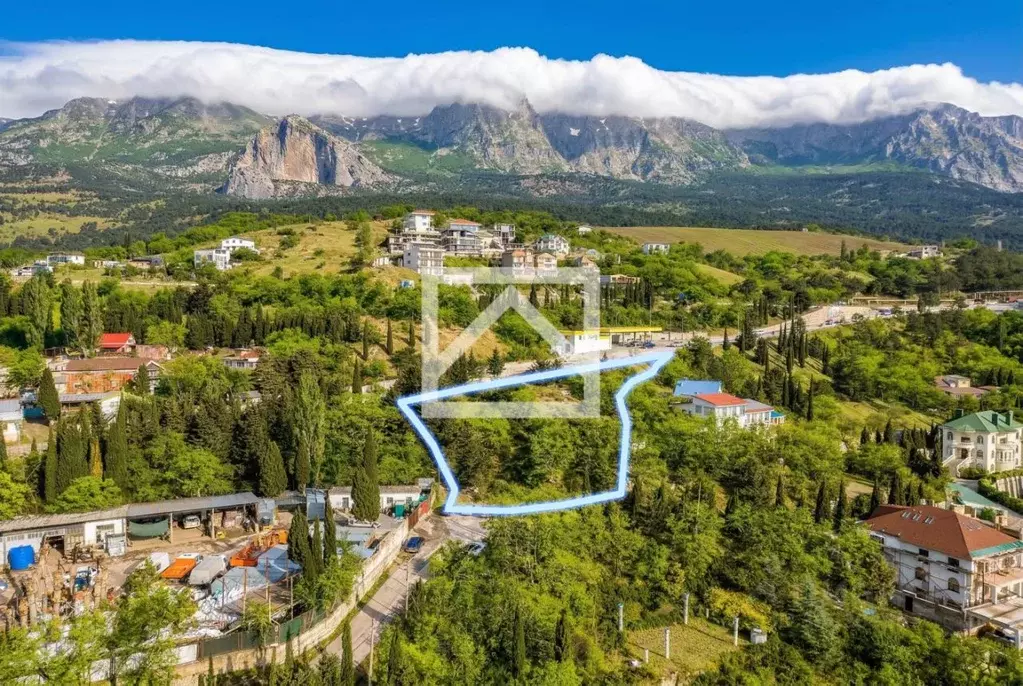 Участок в Крым, Алупка ш. Южнобережное (20.0 сот.) - Фото 1