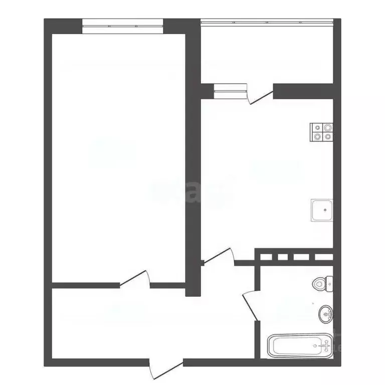 1-к кв. Краснодарский край, Анапа Владимирская ул., 55Вк2 (39.4 м) - Фото 2