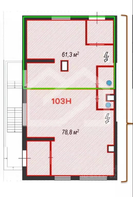 Помещение свободного назначения в Москва Новогиреевская ул., 3Ас7 (61 ... - Фото 2
