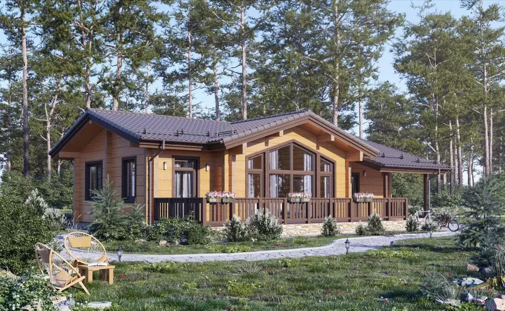 Коттедж в Ленинградская область, Приозерский район, Ромашкинское ... - Фото 1