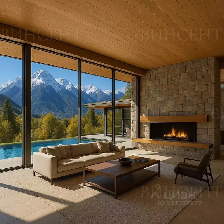 Дом в Краснодарский край, Сочи Красная Поляна пгт,  (400 м) - Фото 1