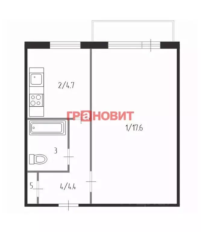 1-к кв. Новосибирская область, Новосибирск Станционная ул., 44/1 (29.8 ... - Фото 1