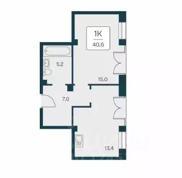 1-к кв. Крым, Алупка ш. Севастопольское, 2А (40.6 м) - Фото 1