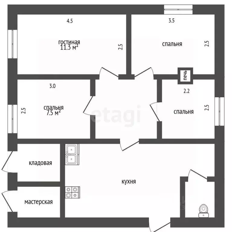 Дом в Ярославская область, Ростовский муниципальный округ, д. Дунилово ... - Фото 2