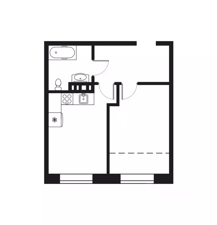 2-к кв. Иркутская область, Иркутск наб. Верхняя, 127 (40.71 м) - Фото 0