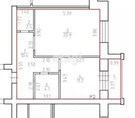 1-к кв. Костромская область, Кострома ул. Нижняя Дебря, 102Ак1 (49.1 ... - Фото 1