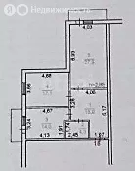 2-комнатная квартира: Махачкала, микрорайон М-5, улица Надежды, 4 (88 ... - Фото 1