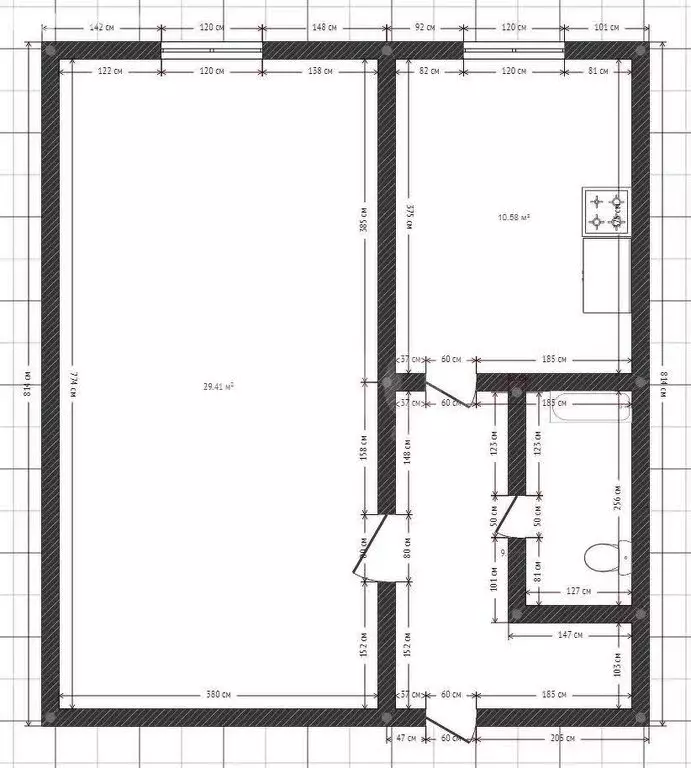 1-комнатная квартира: Липецк, Первомайская улица, 77 (30 м) - Фото 0