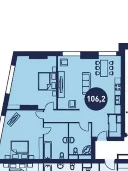 3-комнатная квартира: Москва, проспект Мира, 188Бк4 (106 м) - Фото 2