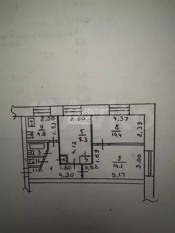3-к. квартира, 51 м, 1/5 эт. - Фото 0