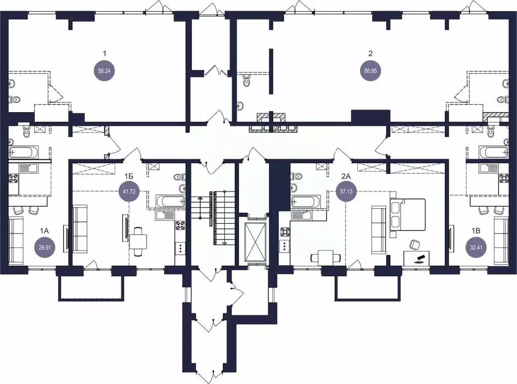 2-к кв. Иркутская область, Братск ул. Металлургов, 8 (57.13 м) - Фото 1