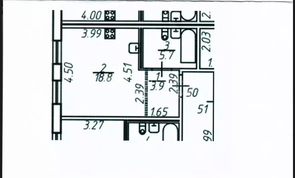 Студия Санкт-Петербург пос. Шушары, ул. Соколиная, 8к1 (28.4 м) - Фото 2