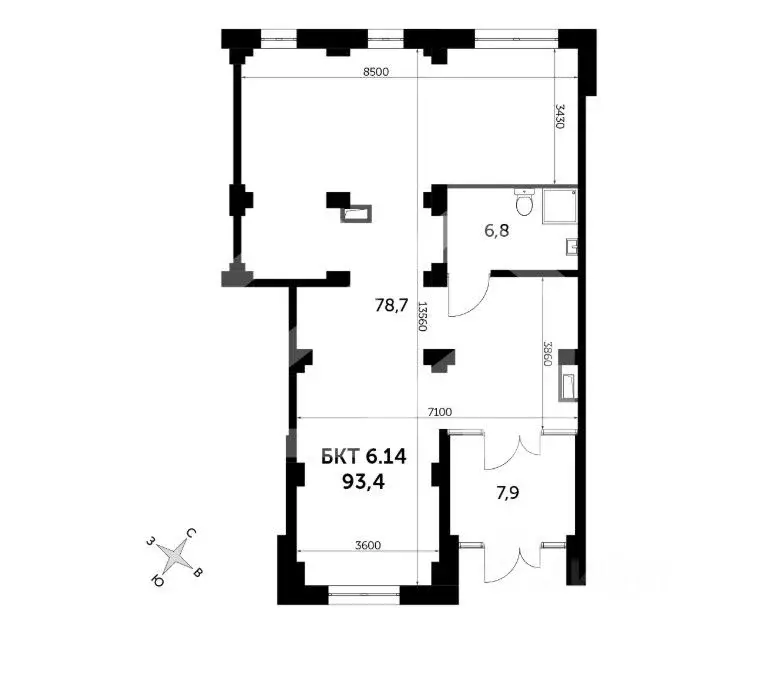 Торговая площадь в Московская область, Люберцы ул. Рождественская, 12 ... - Фото 2