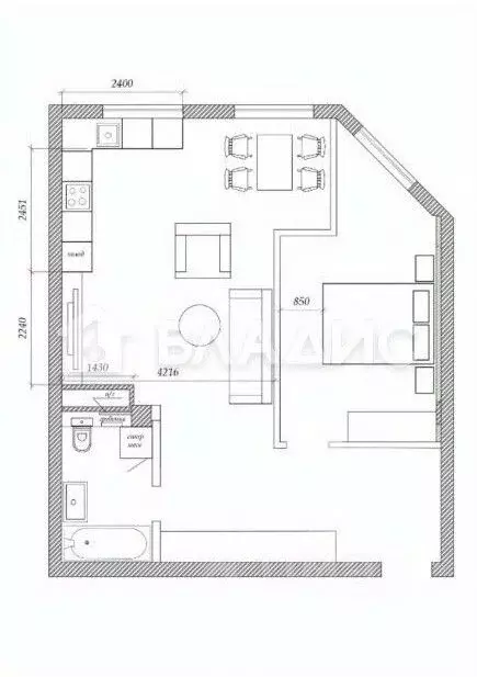 2-к кв. Московская область, Красногорск городской округ, пос. ... - Фото 2