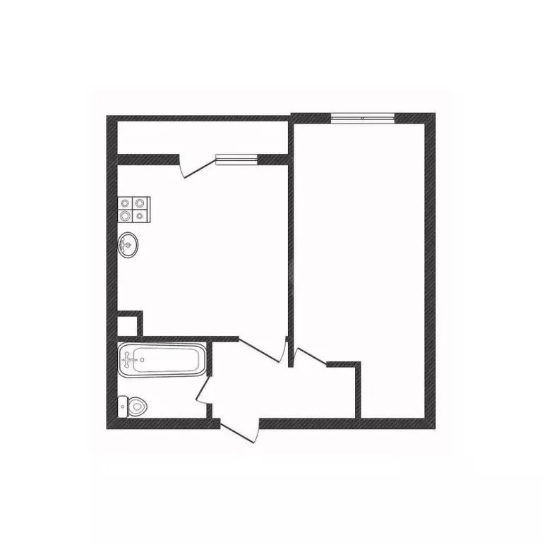 1-к кв. Смоленская область, Смоленск Красноборская ул., 7А (38.3 м) - Фото 2