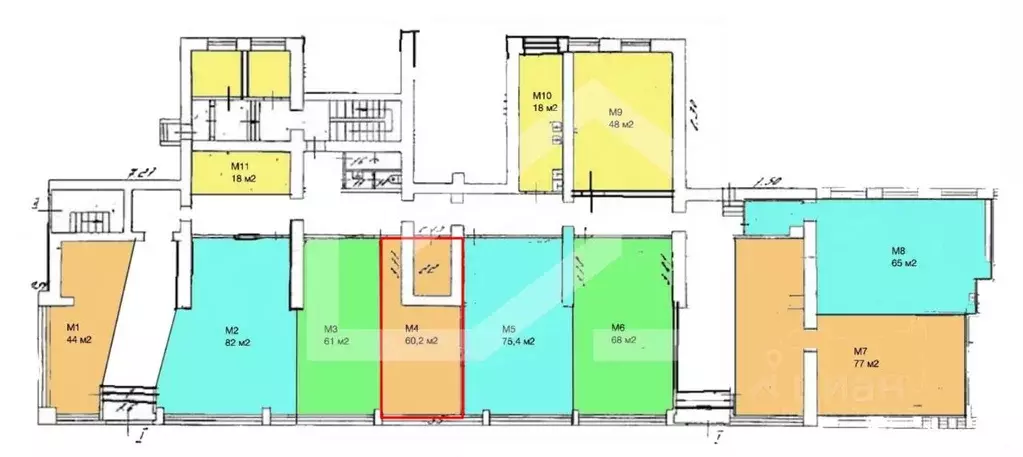 Помещение свободного назначения в Москва просп. Мира, 131К1 (60 м) - Фото 2