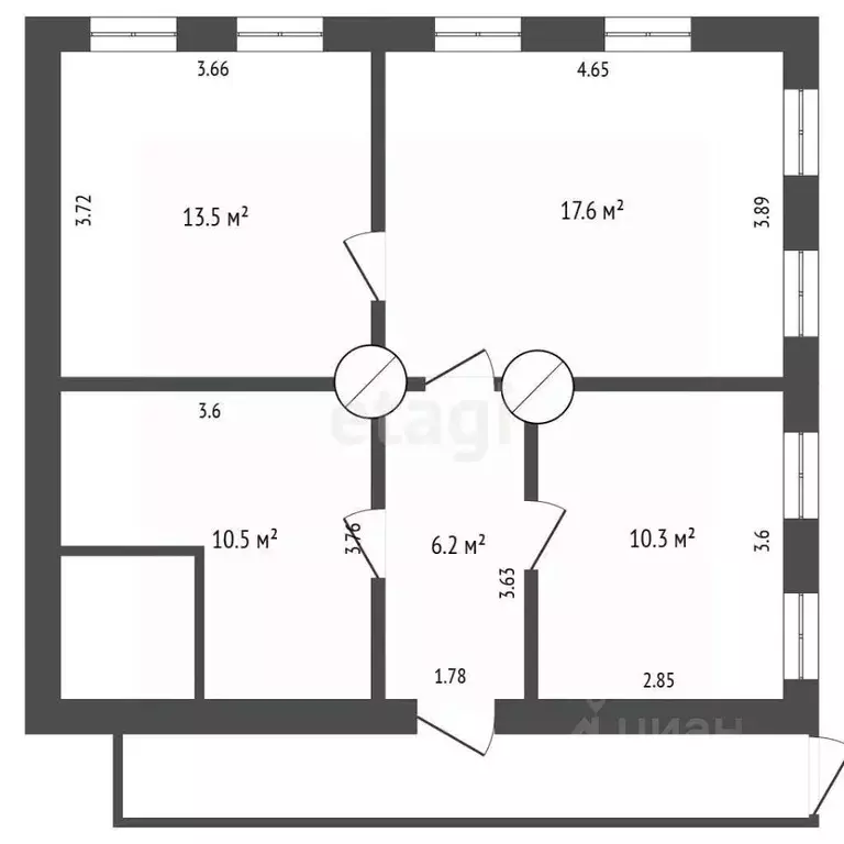 Дом в Мордовия, Ромодановский район, д. Малая Чуфаровка Озерная ул., ... - Фото 2