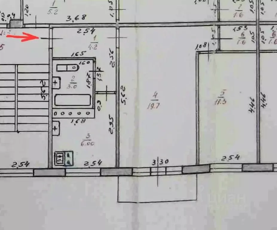 2-к кв. Татарстан, Казань ул. Болотникова, 17а (45.8 м) - Фото 2