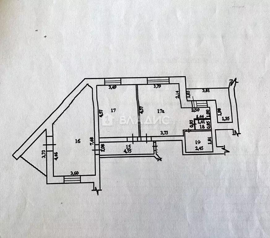 2-к кв. Пензенская область, Заречный Озерская ул., 8 (70.3 м) - Фото 2