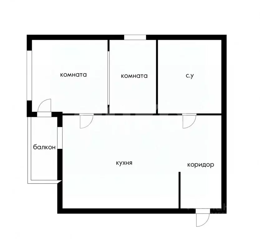 2-к кв. Краснодарский край, Сочи ул. Искры, 62 (31.7 м) - Фото 1