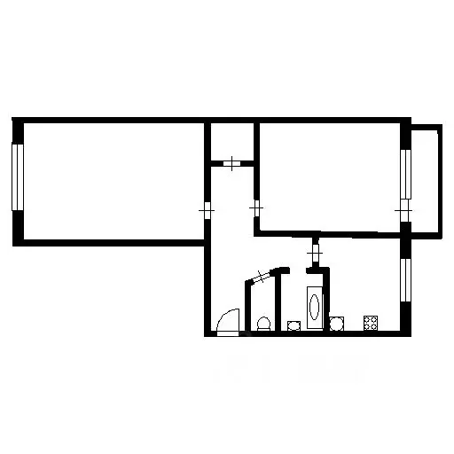 2-к кв. Санкт-Петербург ул. Замшина, 50 (50.0 м) - Фото 1