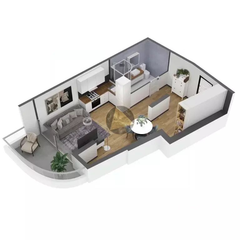 1-к кв. Крым, Ялта ул. Дражинского, 53 (47.0 м) - Фото 2