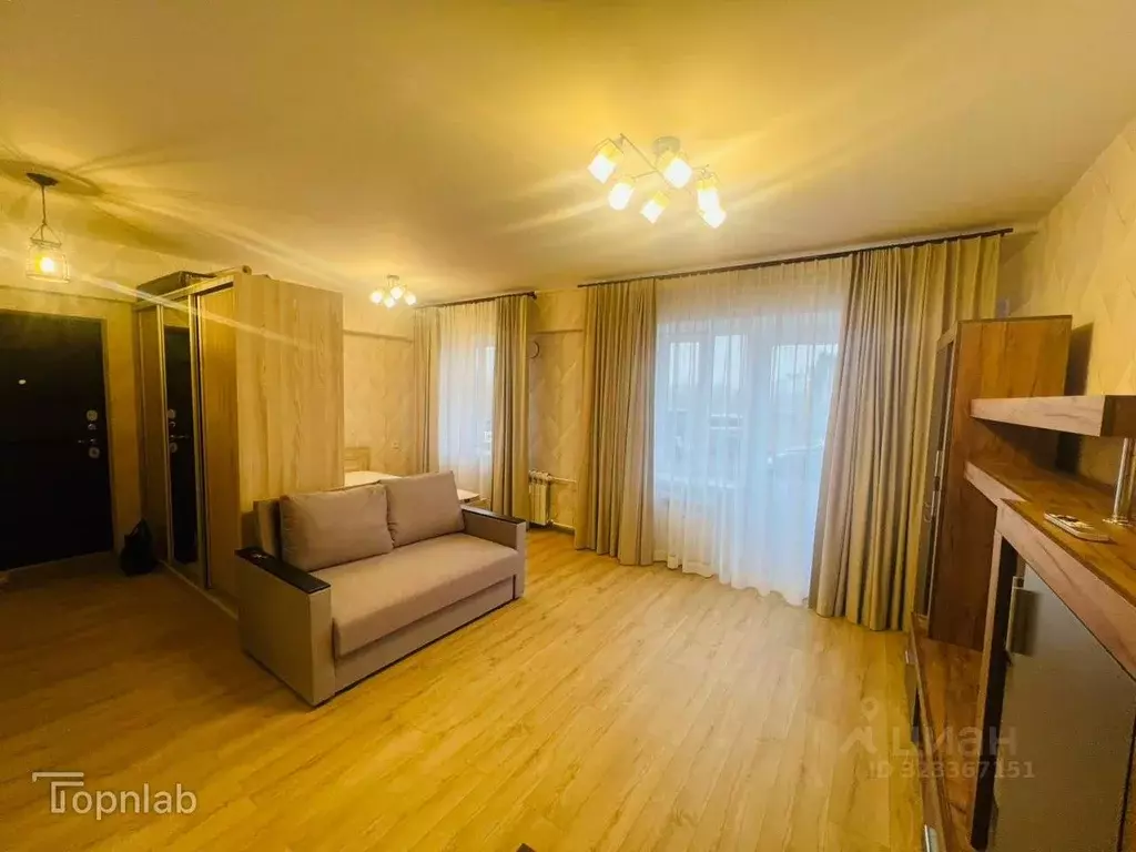 Студия Иркутская область, Иркутск Братская ул., 7/12 (37.5 м) - Фото 1