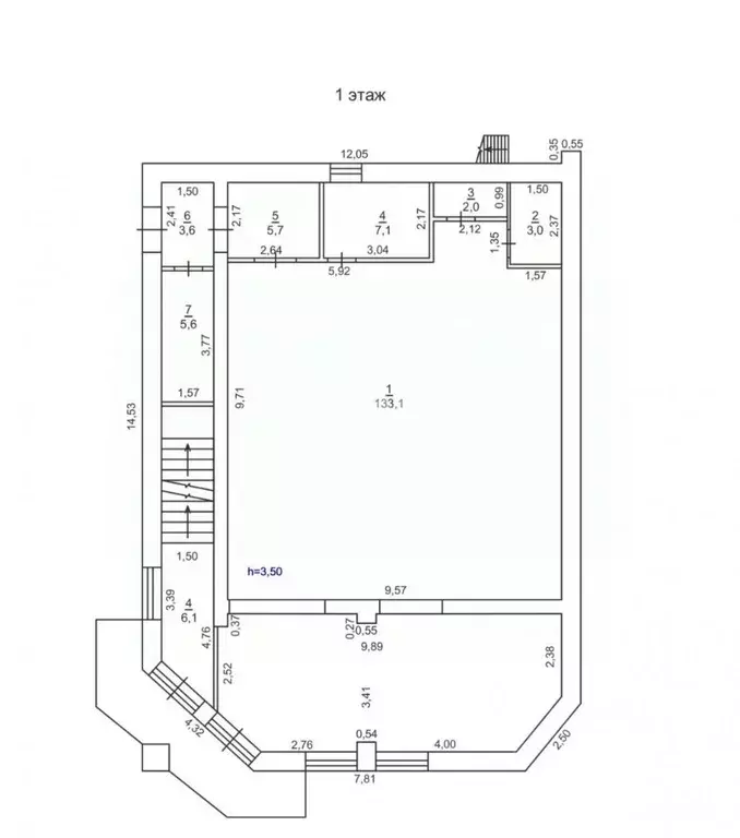 Торговая площадь в Челябинская область, Троицк 2-й мкр, 1Б (345 м) - Фото 1