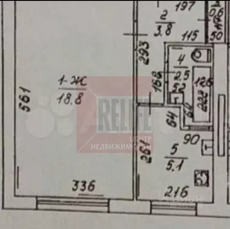 1-к кв. Калининградская область, Калининград ул. Литовский Вал, 89А ... - Фото 2