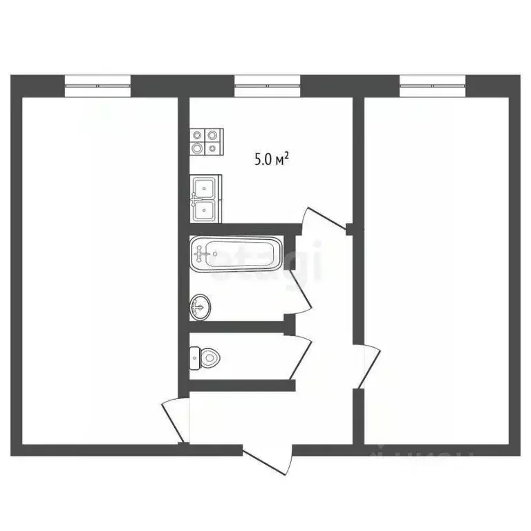 2-к кв. Владимирская область, Муром Орловская ул., 21 (43.7 м) - Фото 2