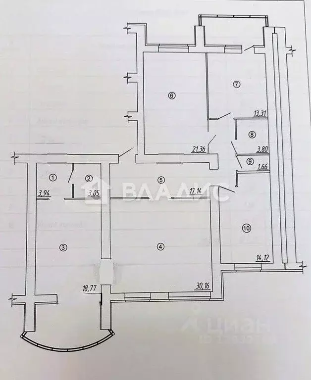 3-к кв. Пензенская область, Заречный ул. Заводская, 8к1 (130.6 м) - Фото 2