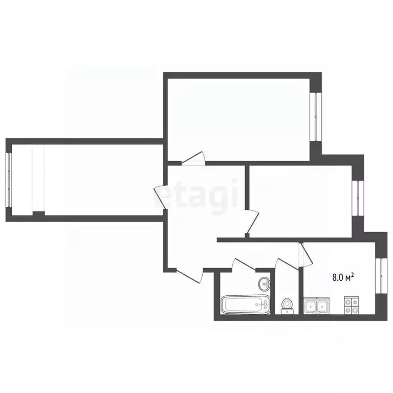 Комната Ямало-Ненецкий АО, Новый Уренгой Мирный мкр, 3/6 (12.9 м) - Фото 1