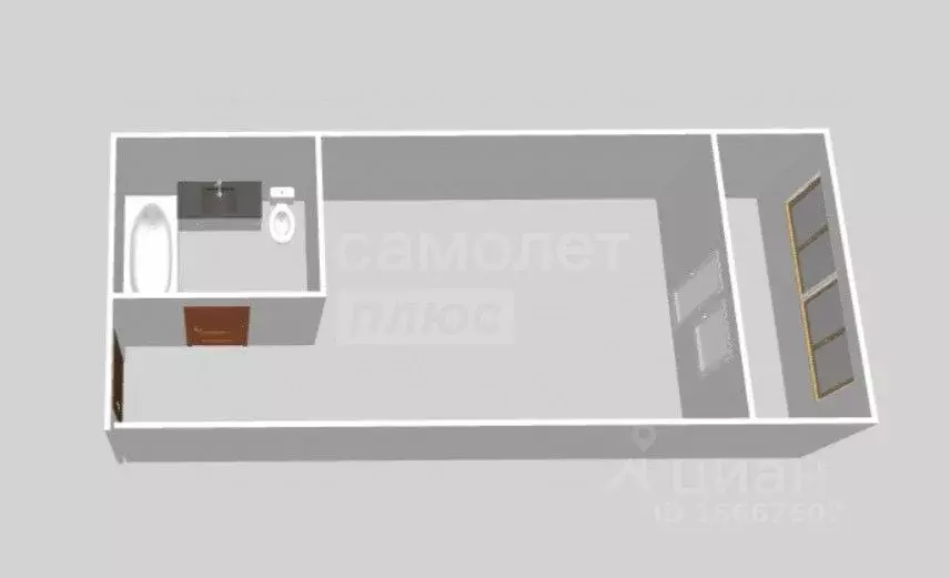 Студия Оренбургская область, Оренбург ул. Автомобилистов, 13 (25.7 м) - Фото 2