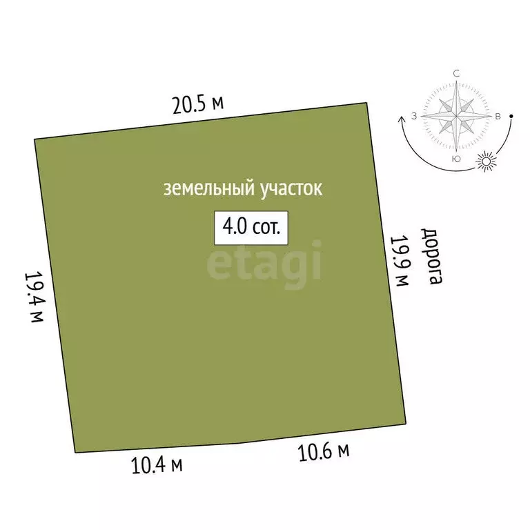 Участок в Тюмень, СНТ Плодовое, Сосновая улица (4 м) - Фото 1