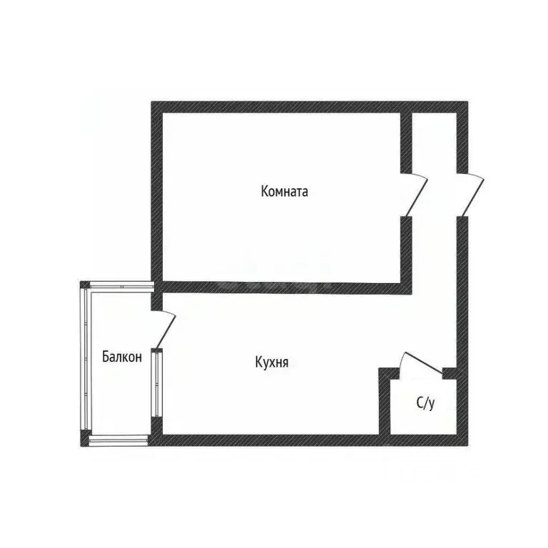 1-к кв. Татарстан, Казань Привокзальная ул., 50 (37.9 м) - Фото 2