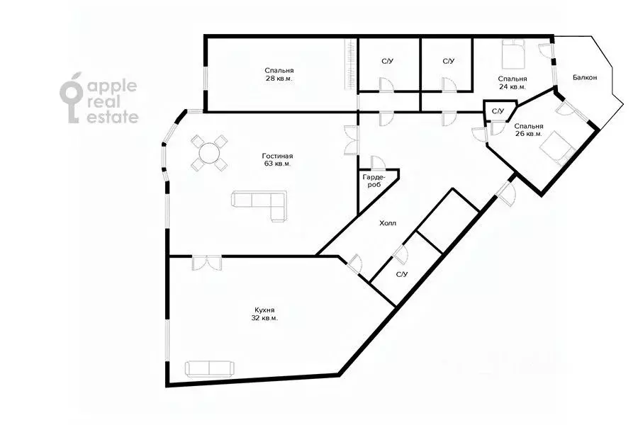 4-к кв. Москва Минская ул., 1А (230.0 м) - Фото 2