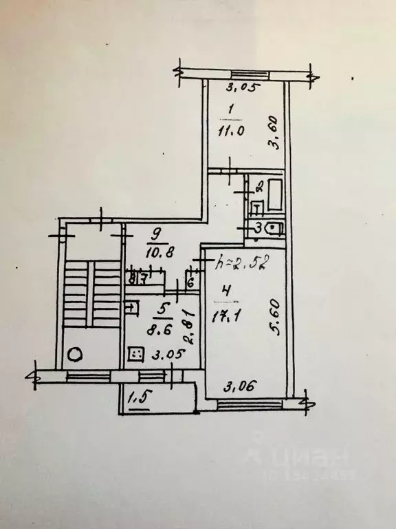 2-к кв. Псковская область, Псковский муниципальный район, Тямшанская ... - Фото 2